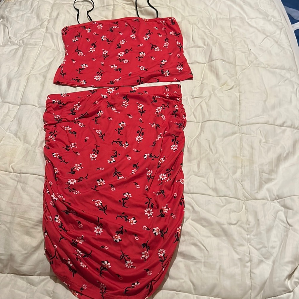 Skirt and halter